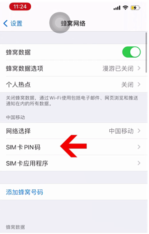 长白苹果14维修网分享如何给iPhone14的SIM卡设置密码 