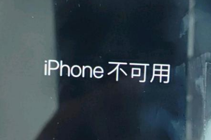 长白苹果服务网点分享锁屏界面显示“iPhone 不可用”如何解决 