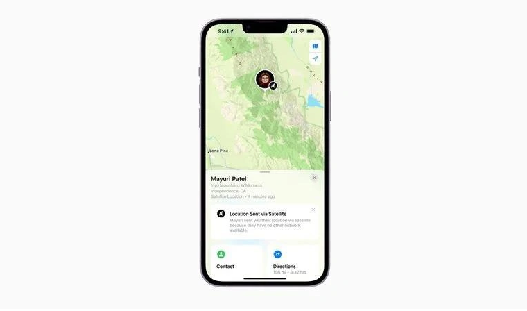 长白苹果14维修分享iPhone14系列中 FindMy功能通过卫星分享位置方法教程 